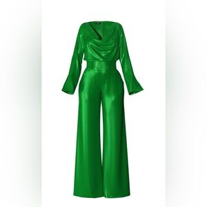 Hanifa Kris Jumpsuit Green